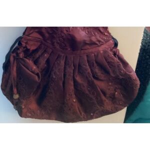 Elegant evening purse ,drawstring side